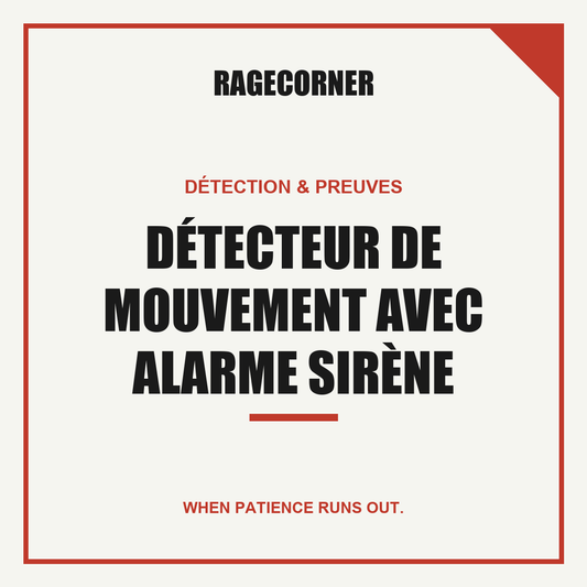 Détecteur de Mouvement avec Alarme Sirène