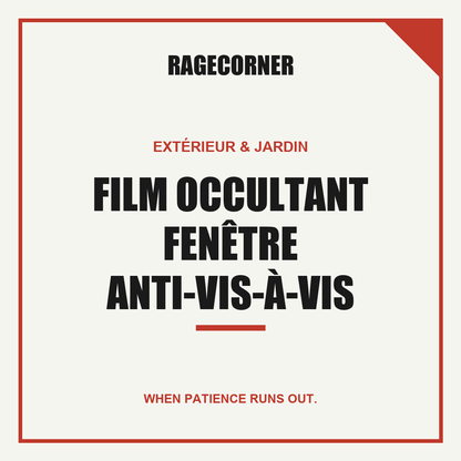 Film Occultant Fenêtre Anti-Vis-à-Vis
